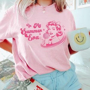 In My Summer Era Shirt In My Summer Era 50&#39;s Style Lollipop Rockabilly Shirt Pin Up Shirt Pinup Girl Shirt Summer Era Shirt Retro Pinup Girl