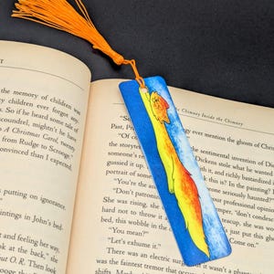 Soaring Fire cat metal bookmark
