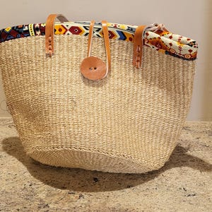 Handwoven African Bag,Kiondo bag, eco-friendly purse, handwoven african straw bag, handwoven tote, Boho summer market basket,straw beach bag