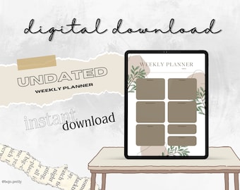 Boho Rust Digital Weekly Planner