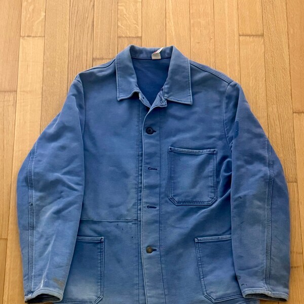 1980s Blue Moleskin Chore Jacket