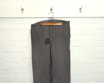 1940s 50s Salt Pepper Workwear Sanforized Gray Pants XL 40x28 - Etsy