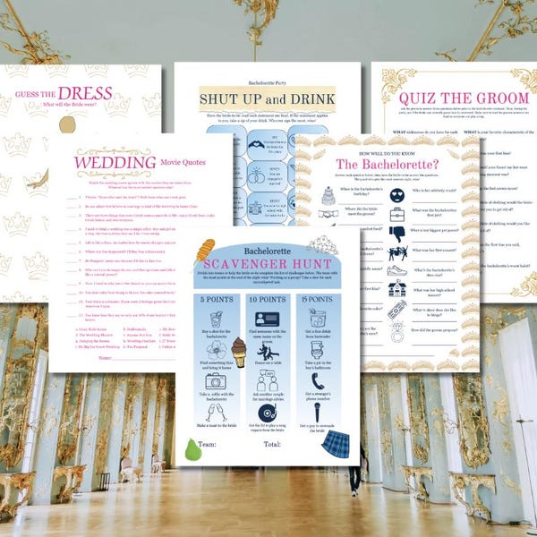 Juegos temáticos para despedidas de soltera de The Bachelorette Diaries