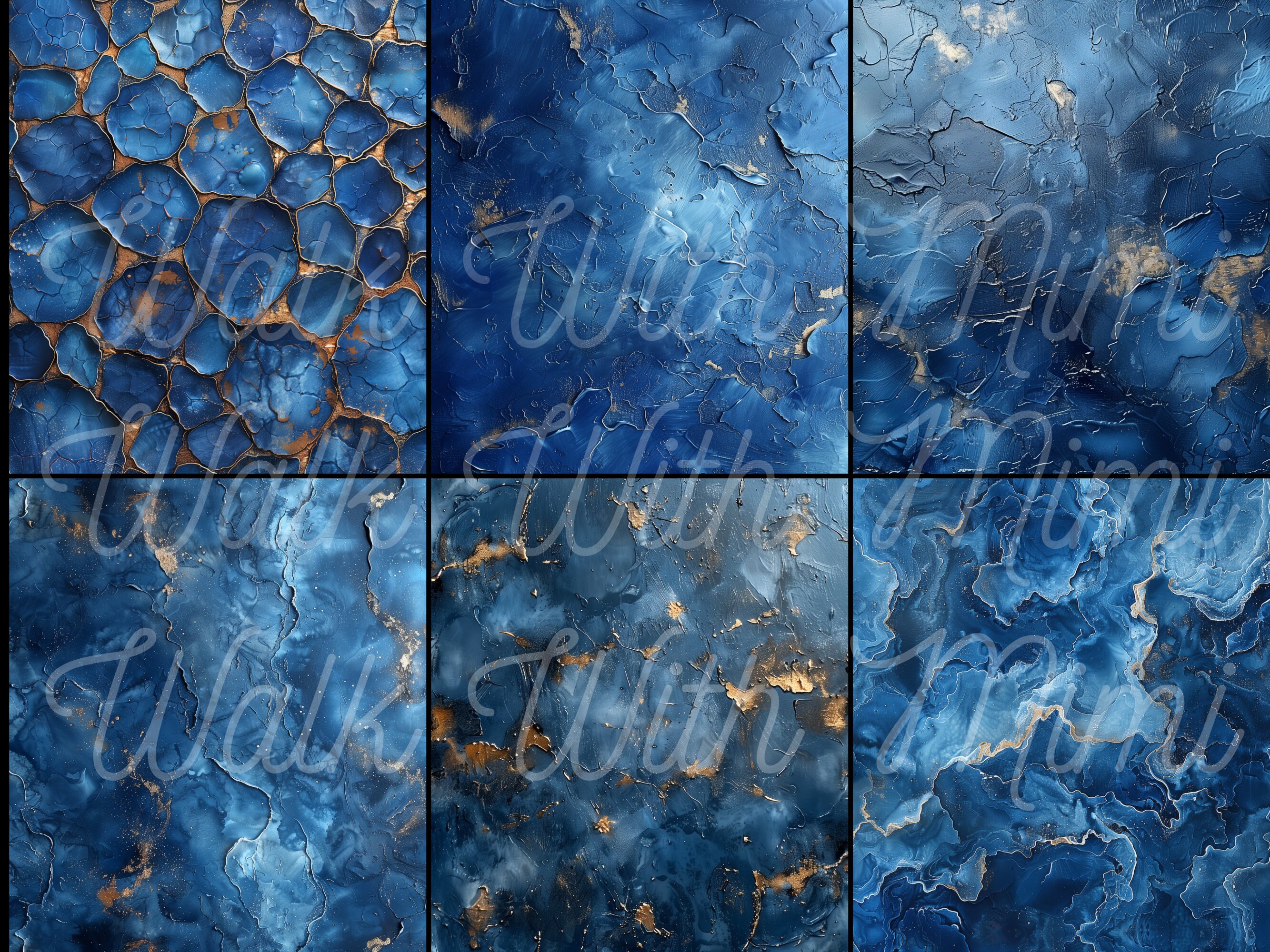 Blue Textured Digital Paper, Background, Rustic, Alcoholic Ink, Grungy ...