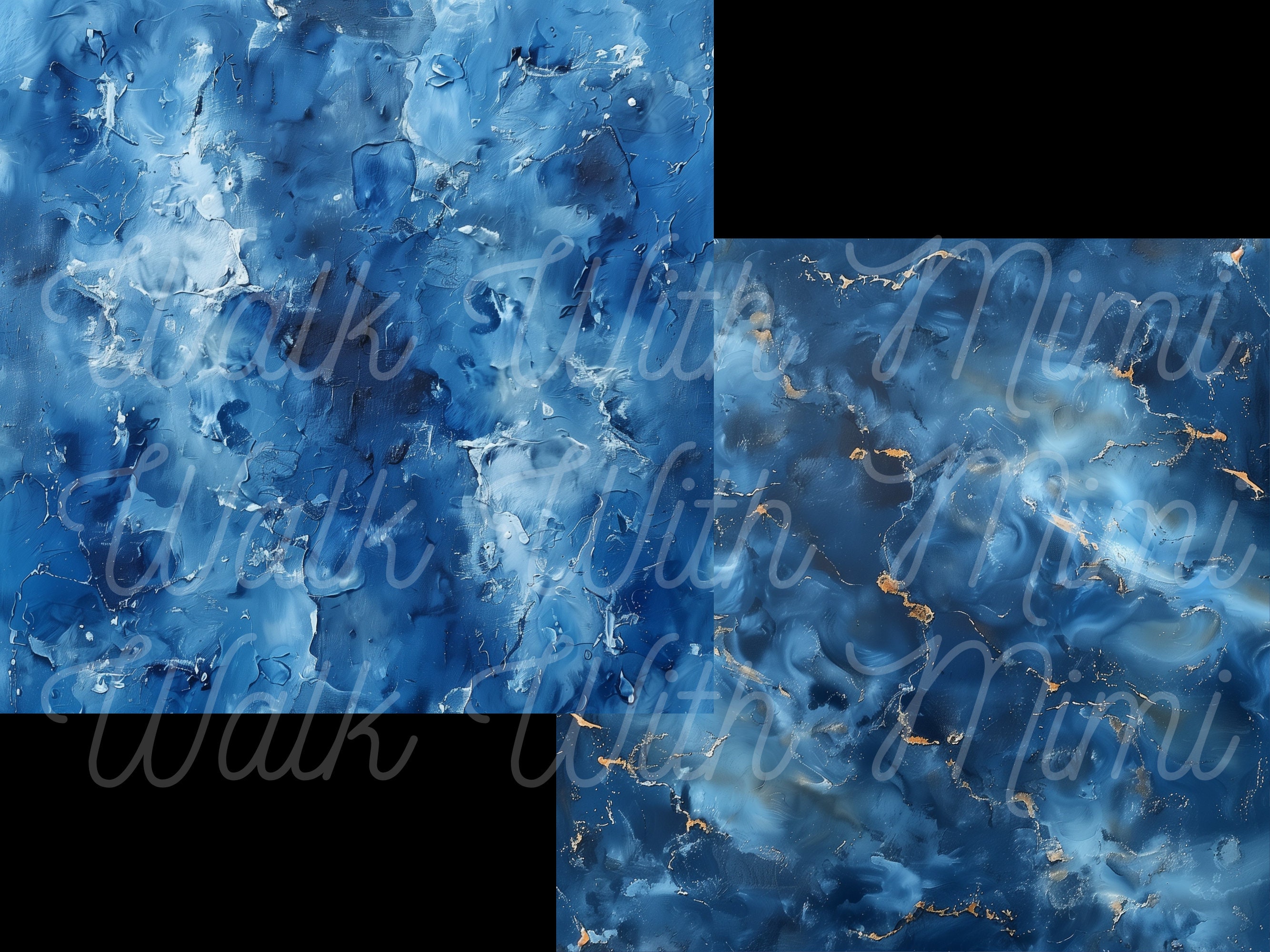 Blue Textured Digital Paper, Background, Rustic, Alcoholic Ink, Grungy ...