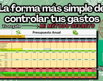 Controla tus Finanzas: Plantilla Editable de Presupuesto Anual 2024 en Google Sheets ¡Optimiza tus Ingresos y Gastos!