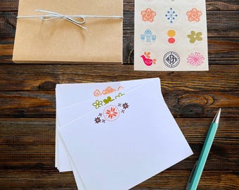 PYREX LIFE  Patterns Notecards: MCM Vintage Kitchen, Set of 10