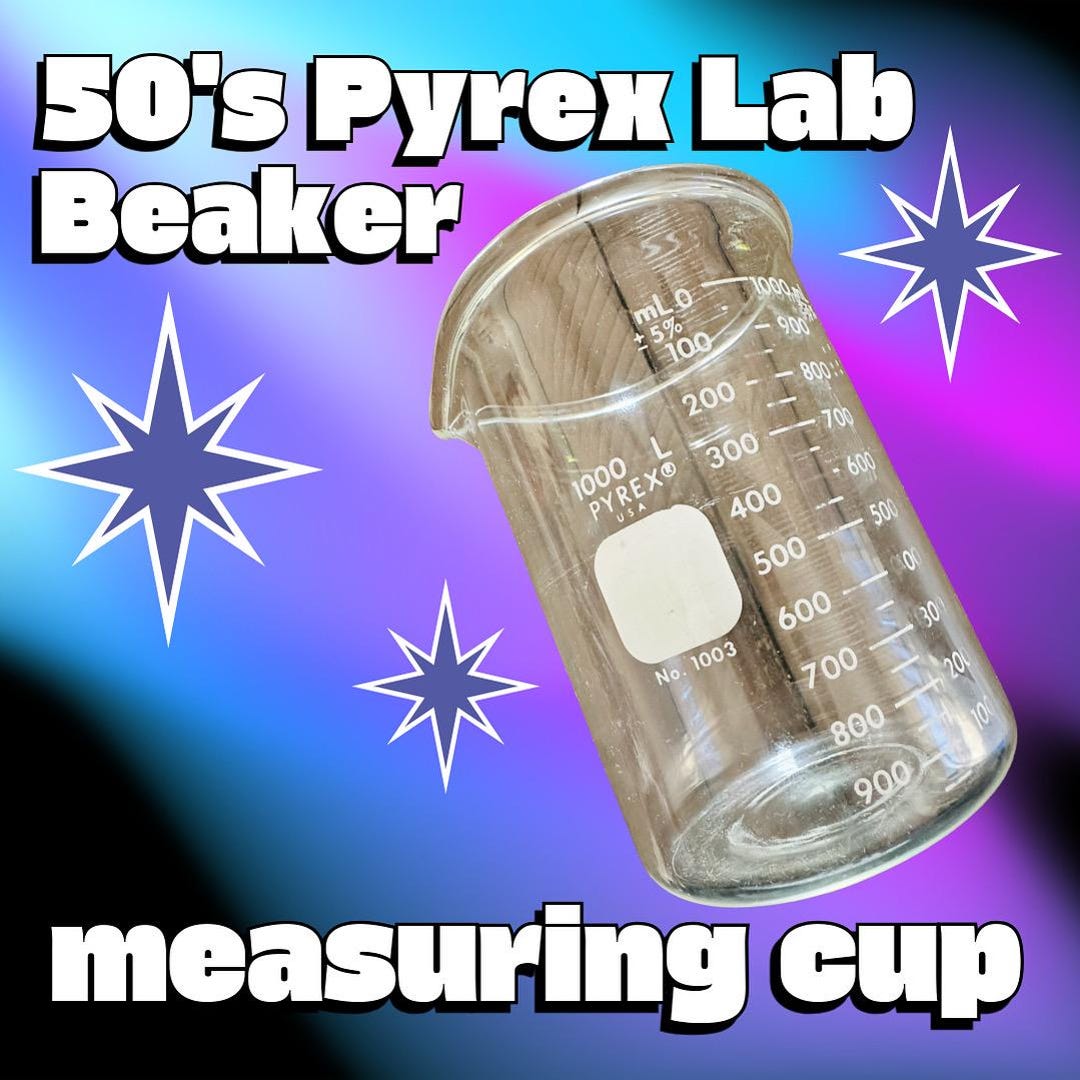 Pyrex Lab Sparge 1950s Vintage Pyrex Beaker: Griffin 1000ml Lab Glass Measuring Cup - Etsy