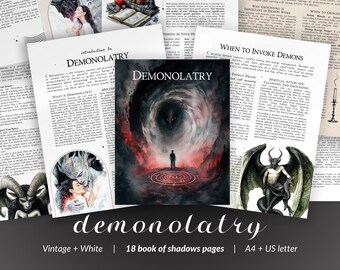 Trabajando con Demonios: Libro de las Sombras – Trabajo con las Sombras, Estudio de Demonolatría, Páginas del Diario de los Aliados Espirituales para la Exploración Personal