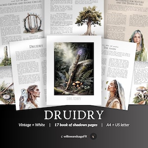 Druid Magic Grimoire PDF – Celtic Witchcraft, Nature Practices, Trees and Sacred Sites, Druidry Printable Pages for Book of Shadows