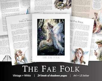 Faery Magic Grimoire PDF – Fairy Realms, The Fae Folk, Nature Spirits and Offerings, Fairie Magic Guide for Book of Shadows