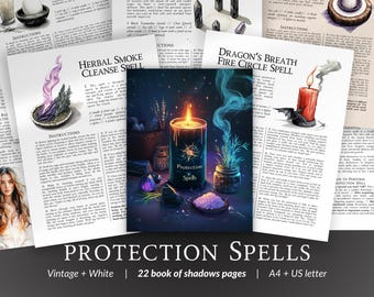 20 ideas de práctica espiritual: técnicas de gestión energética y poder personal, páginas imprimibles del Libro de las Sombras para la exploración mágica