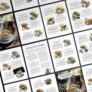 Tea Magic Grimoire Pages – Herbal Tea Correspondences, Rituals, Magical ...