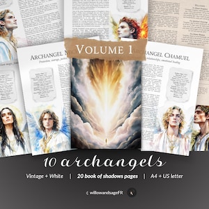 10 Archangels Vol.1, Archangels Grimoire, Angel Lore Pages, Michael, Raphael, Chamuel, Haniel, Zadkiel, Raziel, Barachiel, Cassiel