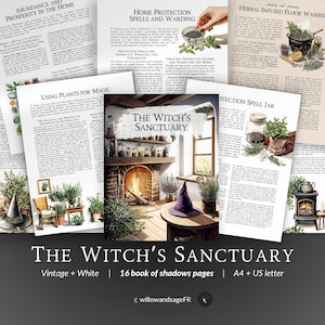 Hearth Witchcraft Grimoire PDF – Home Magic, Sacred Space, Hearth Rituals, Domestic Witch Energy, Printable Pages for Book of Shadows