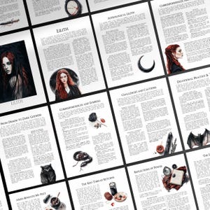 Lilith Dark Goddess Grimoire Chapter PDF – Divine Feminine, Shadow Work, Rituals, Witchcraft Book of Shadows Pages image 2