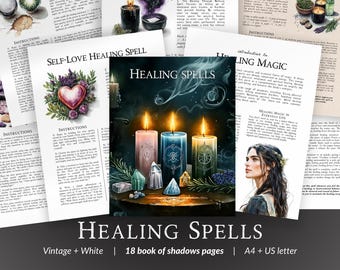 16 Prácticas para la Renovación – Páginas del Libro de las Sombras para Trabajo Energético, Equilibrio, Rutinas de Autocuidado, Diario Espiritual y Rituales de Brujería