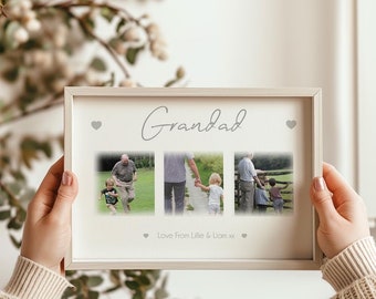 Grandad Photo Frame, Grandad Gift, Father’s Day For Grandad, Birthday Gift For Grandad Framed Print