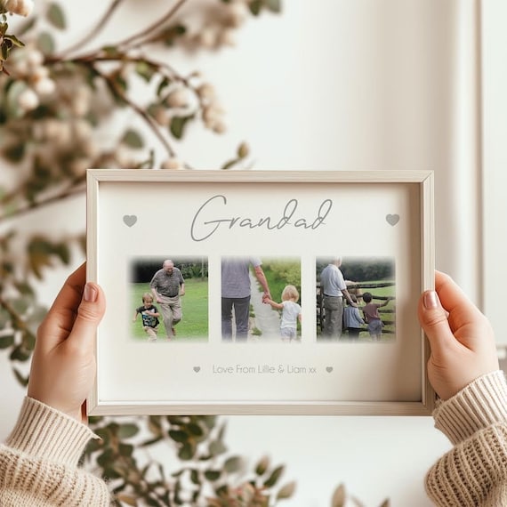 Grandad Photo Frame, Grandad Gift, Father’s Day For Grandad, Birthday Gift For Grandad Framed Print