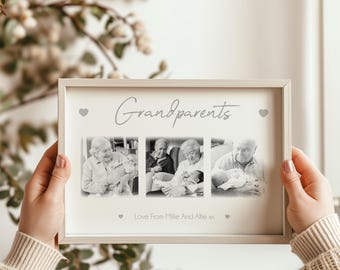 Personalised Grandparents Photo Frame, Framed Print, Gift From Grandchildren