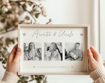 Auntie & Uncle Photo Frame, Auntie And Uncle Picture Frame. Framed Gift For Auntie And Uncle
