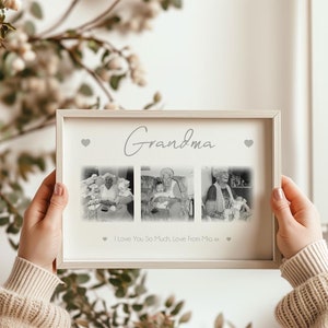 Grandma Photo Frame, Grandma/Gran/Granny Gift, Mother’s Day  For Grandma/Gran, Birthday Gift For Grandma Framed Print
