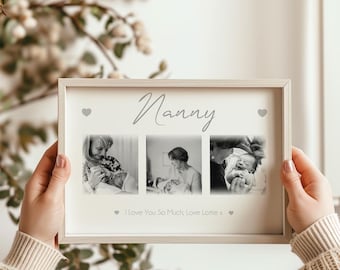 Nanny Photo Frame, Nanny, Nanna, Nan Gift & Framed Print
