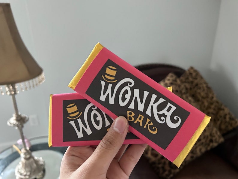 Willy Wonka Chocolate Bar Wrapper & Golden Ticket - Etsy