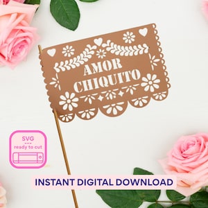 Papel Picado SVG: Cielito Lindo Baby Shower Banner (Digital Download