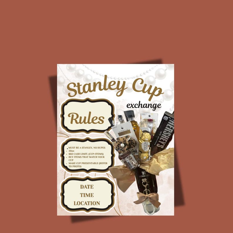 STANLEY CUP FLYER, Stanley Gift Exchange, Cup Exchange - Etsy