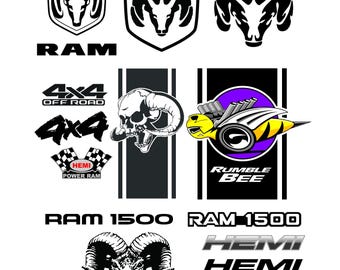 Decalcomanie per camion RAM in formato SVG (download digitale)