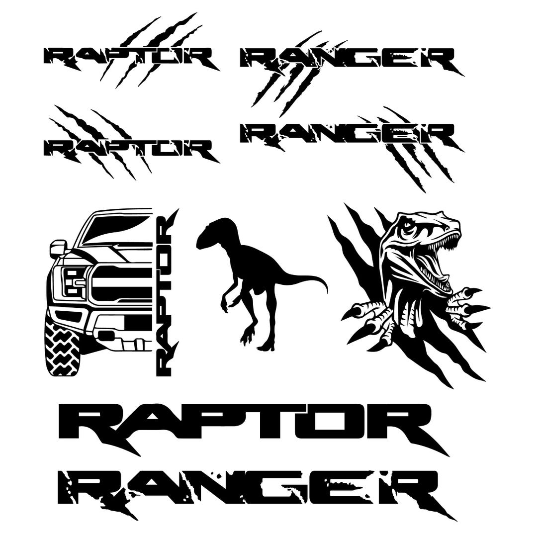 Sign Writing Raptor Ranger Raptor Stickers SVG Ranger Stickers SVG Raptor Vectors Ranger Vector ...