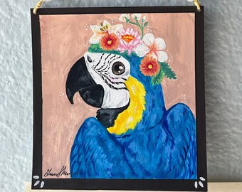 Retrato de loro pintado a medida