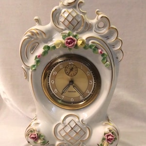 Dresden Porcelain Clock - Etsy