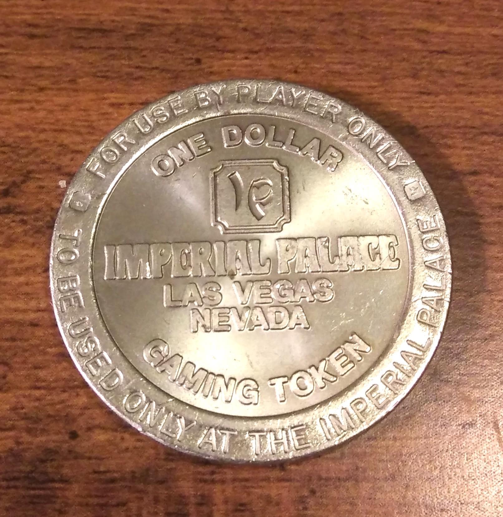 Vintage Imperial Palace Casino Gaming One Dollar Token Coin for