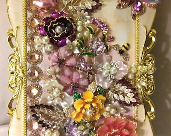 JEWELRY ART- Beautiful Rhinestone, Enamel, Faux Pearl Florals and Accents