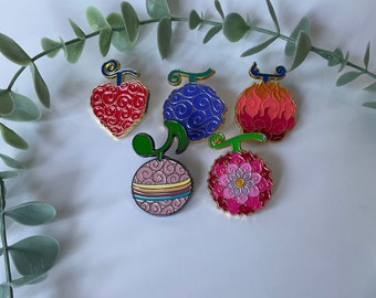 Assorted Devil Fruits Enamel Pin Badges
