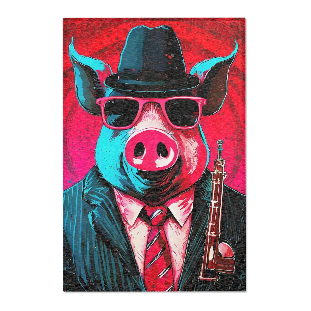 Fancy Pig Area Rugs - Etsy