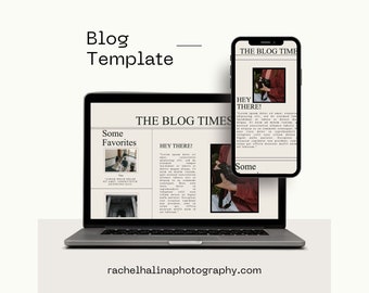 Plantilla de blog inspirada en un sitio web de noticias