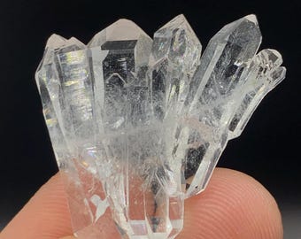 Natural 8g Clear Faden Quartz Crystal Specimen | multi terminated Pakistan quartz Mineral