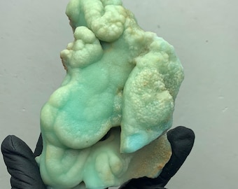 Blue-Green Bubble Aragonite Druzy Specimen – Collectible Healing Crystal