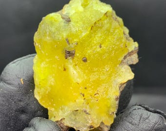 Natural 22g Yellow Brucite Crystal | Rare Mineral Specimen from Pakistan | Healing Stone Collectible