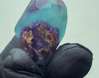 Seltener mehrfarbiger Fluorit Becher | Natürlicher polierter Fluorit | Afghanistan-Kristall | Heilstein | Sammler Dekor
