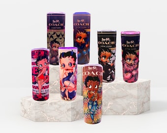 Betty Boop Tumbler: 20 oz. Stainless Steel, Custom Design