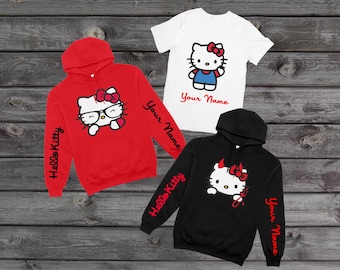 Kitty-T-shirts en hoodies op maat: personaliseren en zelf ontwerpen