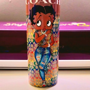 Betty Tumblers, Betty Boop, 20 oz. Skinny Tumbler, Custom tumblers, Stainless Steel Tumbler, Gifts for any occasion