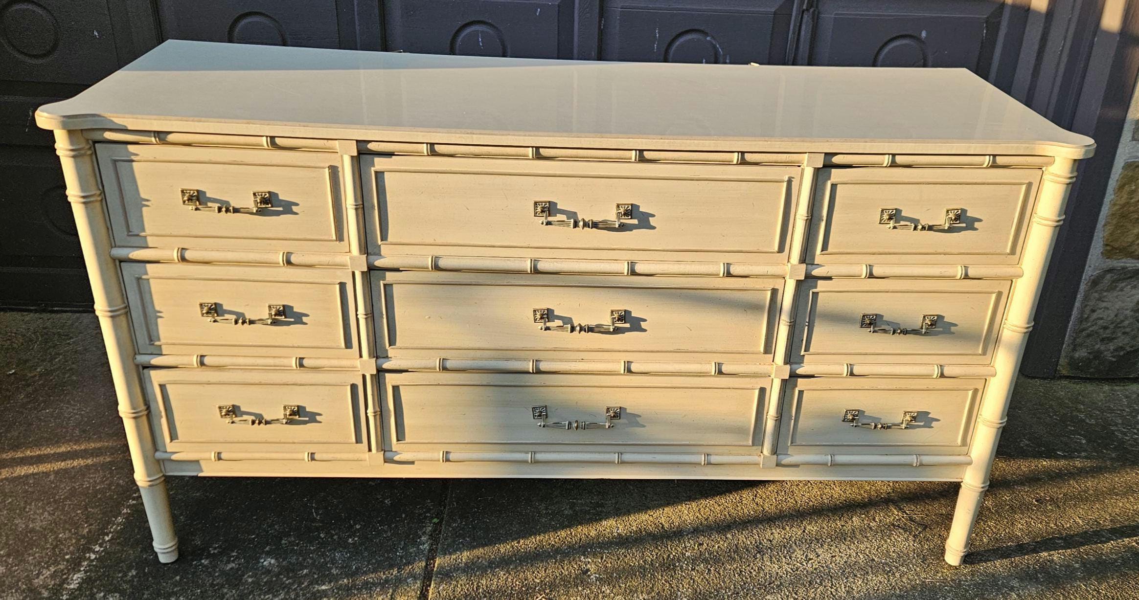 【希少】Henry Link ヴィンテージ6ドロワー チェスト 高級無垢材 収納 Henry Link Dresser - Etsy