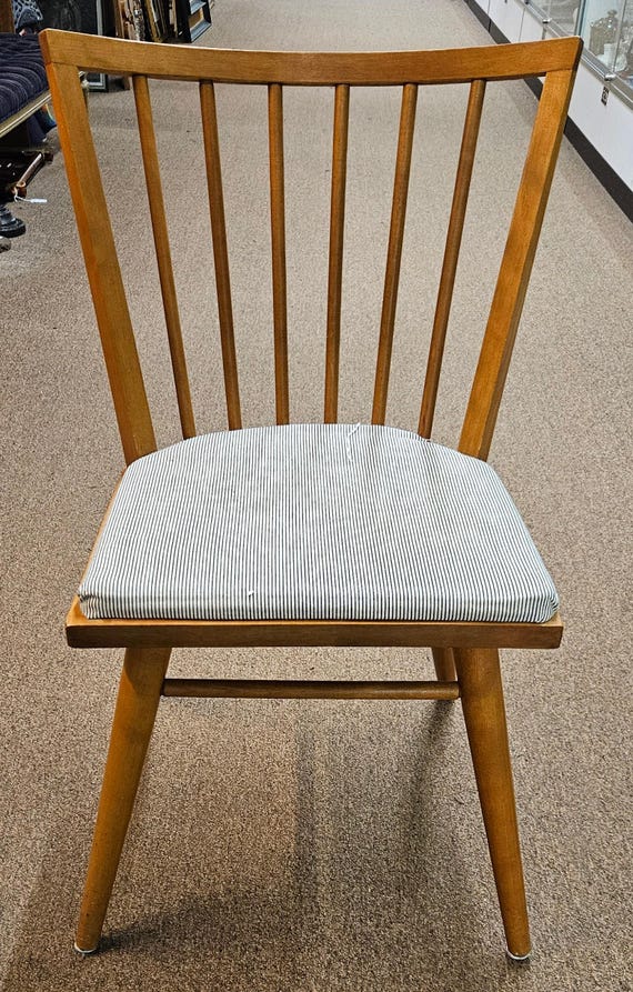 Leslie Diamond for Conant Ball Spindle Side Chair - Etsy