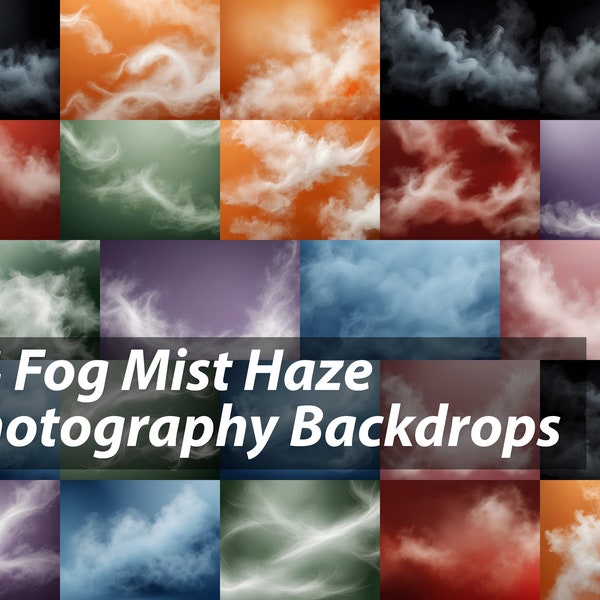 Fog Mist Haze Smoke Colorful Mystery Sports athlete Digital Overlays Photography Backdrops Art Photo, Poster, Photoshop Backgrounds Family