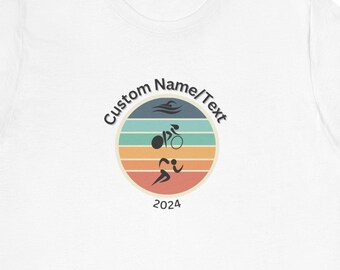Custom Triathlon Team or Personalized Name Made Shirt